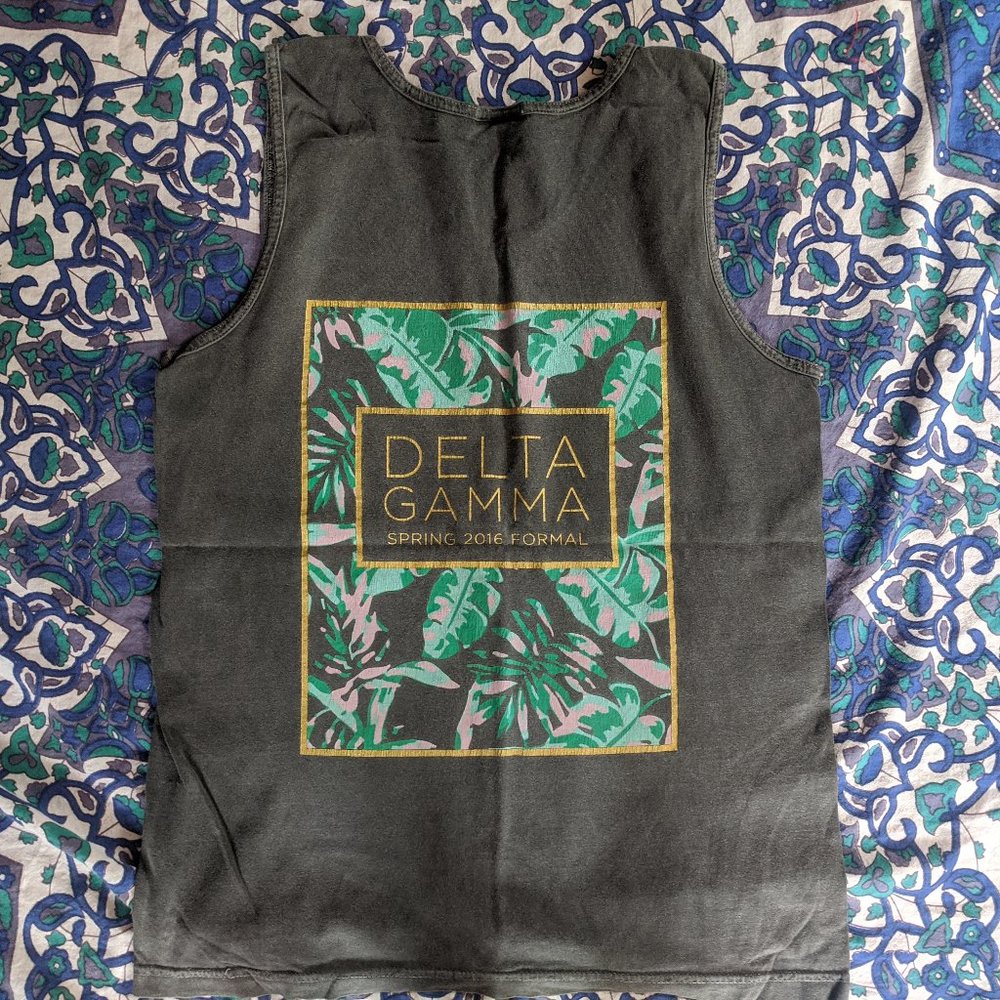 Small Heather Gray Delta Gamma Tank